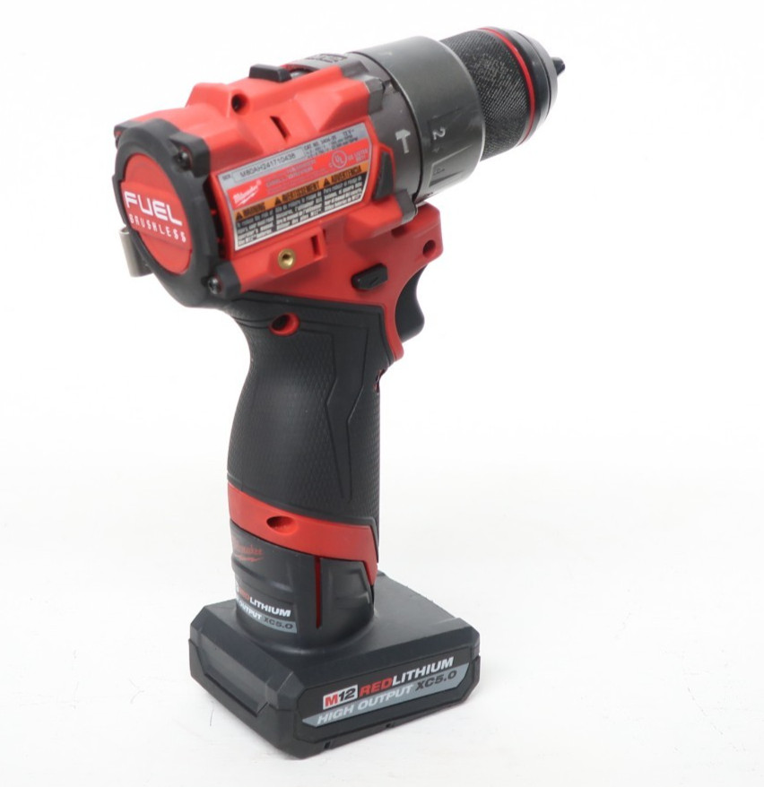 Milwaukee 3404-20 M12 FUEL 1/2″ Hammer Drill Driver w/ XC5.0 Battery