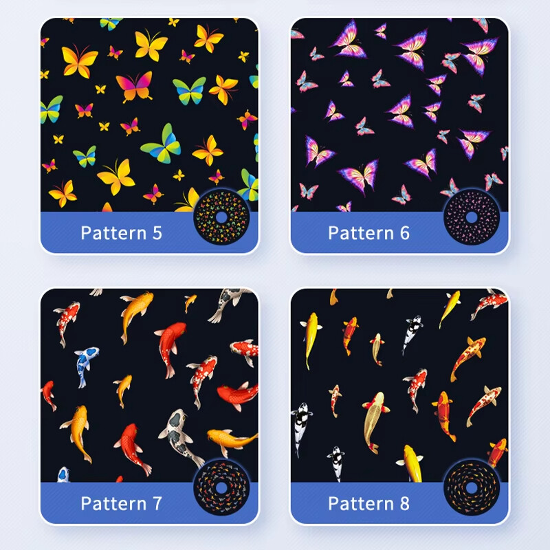60W-600W Fish Dynamic Effect Pattern Projection Logo Gobo Projector Holiday Gift