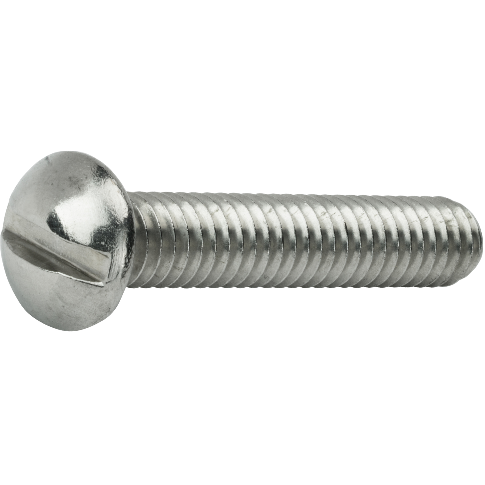 4-40 Round Head Machine Screws Slotted Drive Stainless Steel All Lengths