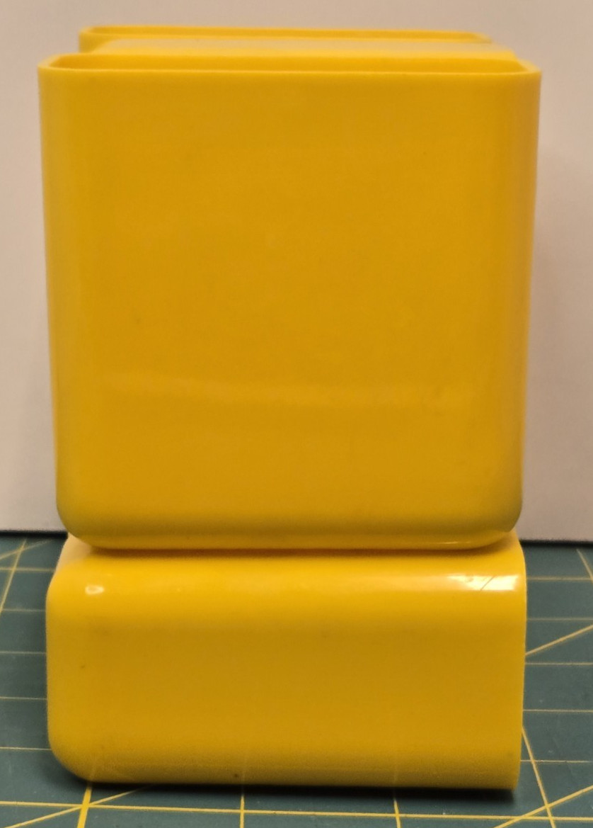 VTG HOF Yellow Modular Plastic Desk Organizer 5 Storage Drawers #7412 Hong Kong