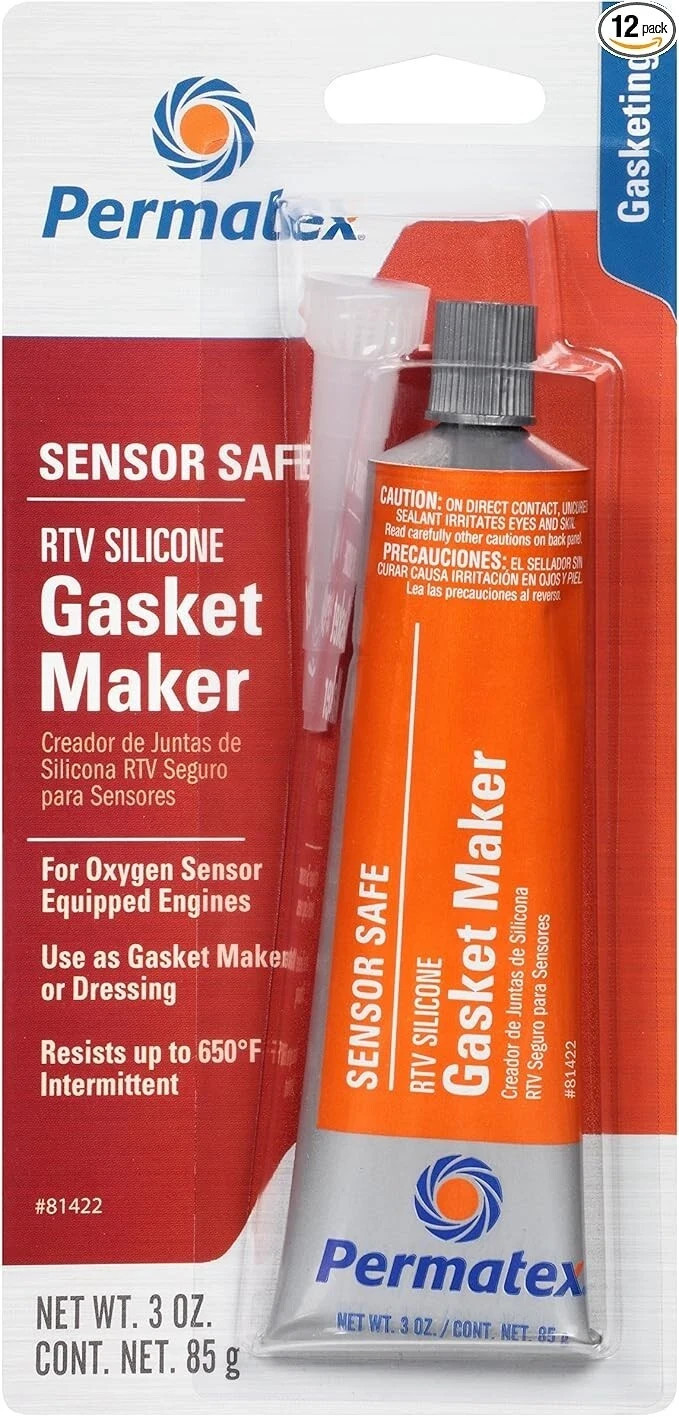 *LOT 2* Permatex Sensor Safe High Temp RTV Silicone Gasket Maker 3 Ounce