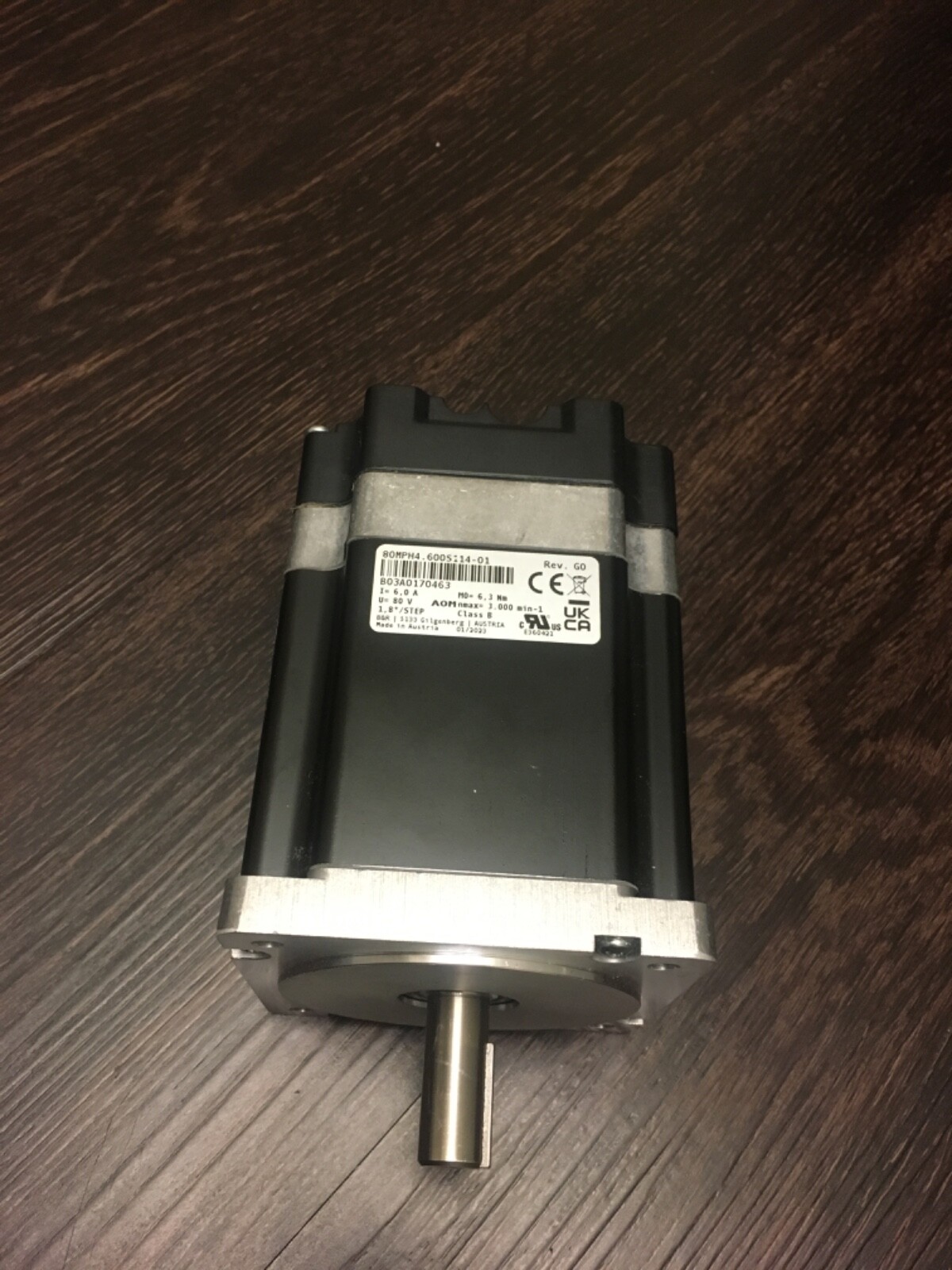 B&R 80MPH4.600S114-01 Stepper motor. New. Never installed with seals and covers.