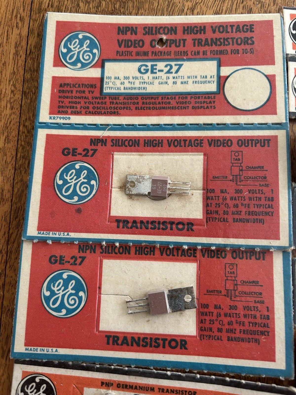 Vintage Genuine GE General Electric Germanium Power Transistor Lot NOS Assorted