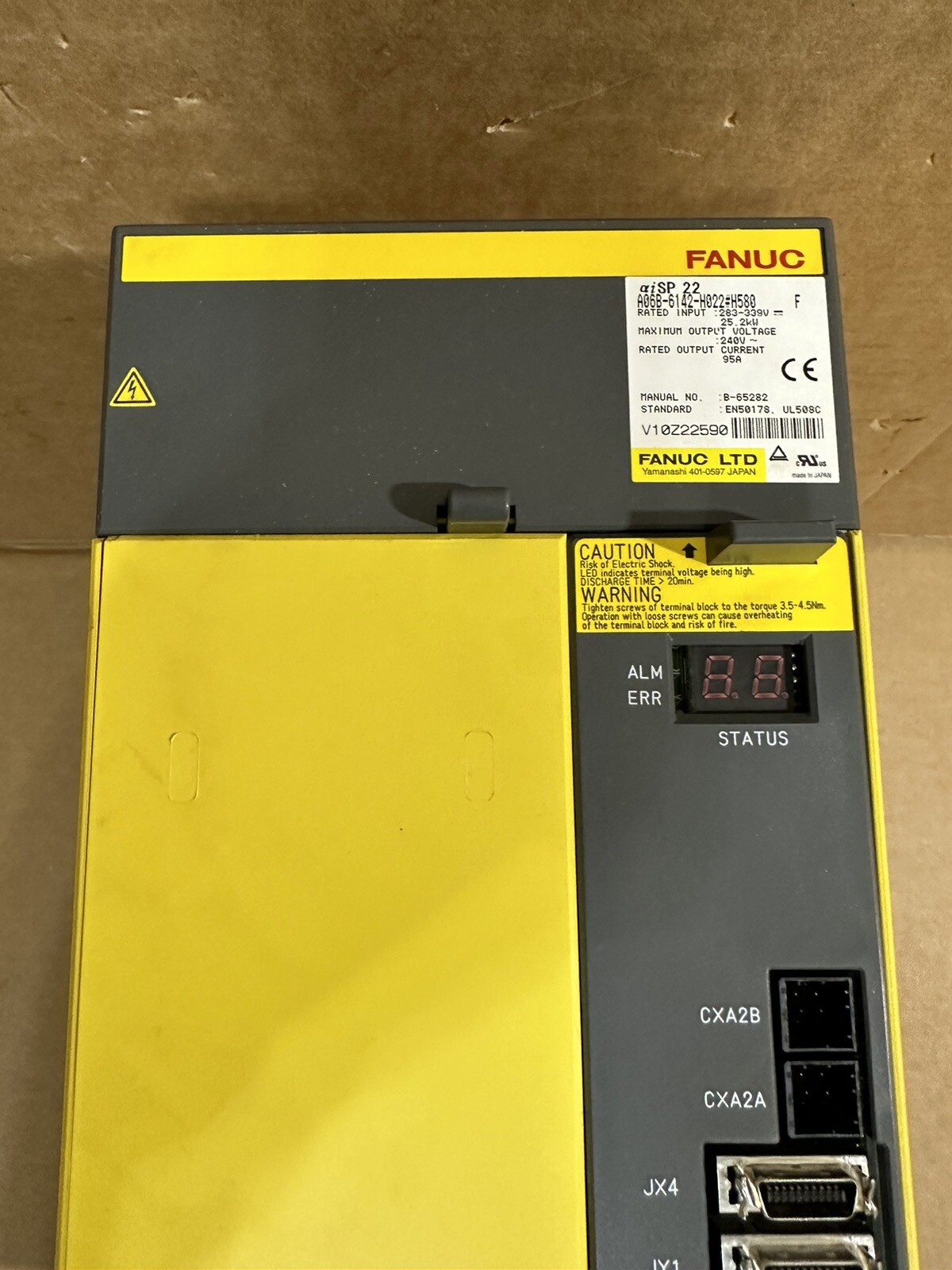 FANUC Spindle Amplifier A06B-6142-H022#H580 US NDA Available 30 Days Free Return