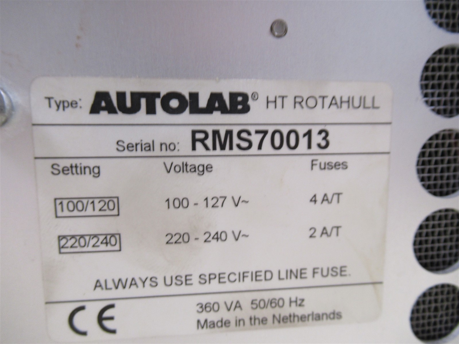 Vintage Autolab HT Rotahull Controller Electrochemical Hydrodynamic Rotation