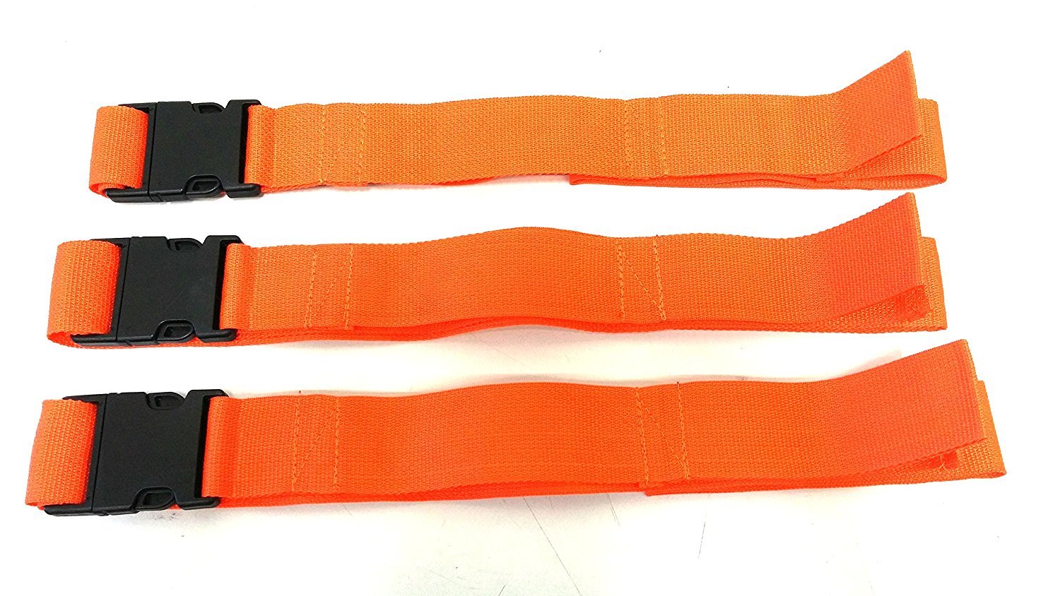 LINE2design Spine Board Straps – Disposable Backboard Straps Pack of 3 – Orange