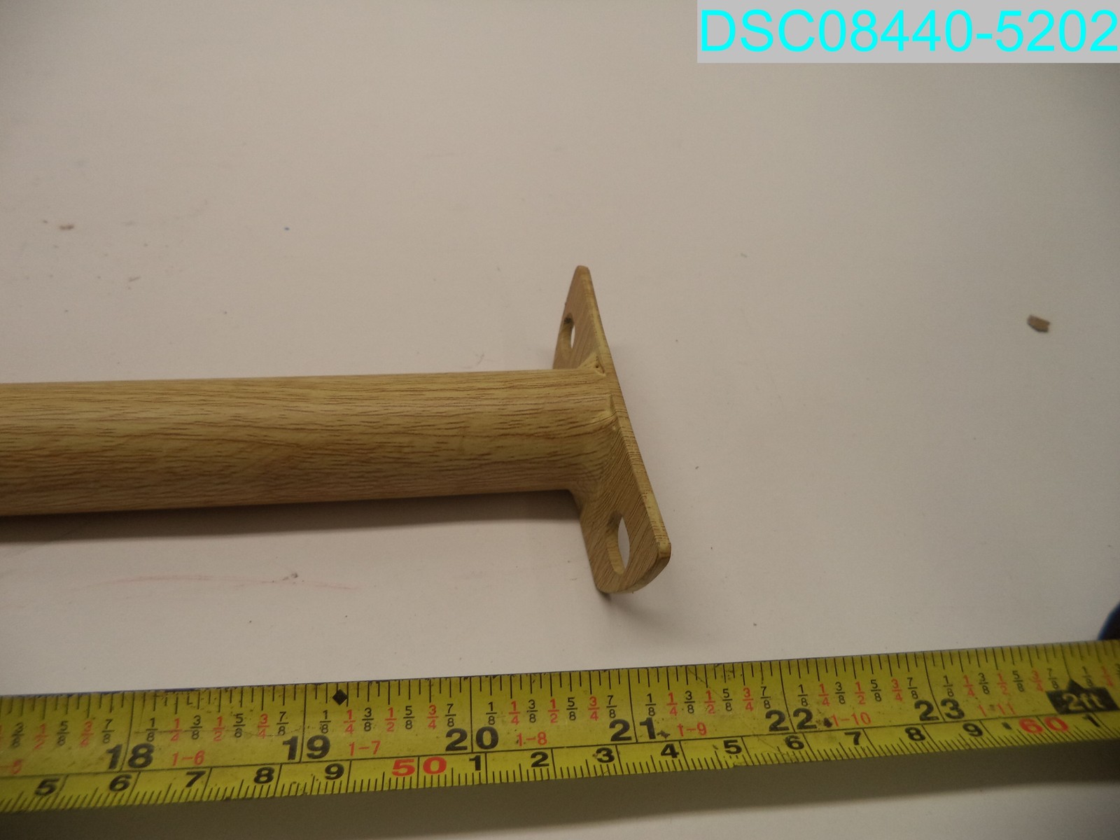 QTY=3: 16-3/4″ L Wood Grain Metal Table Legs 1″ D Tapered To 5/8″