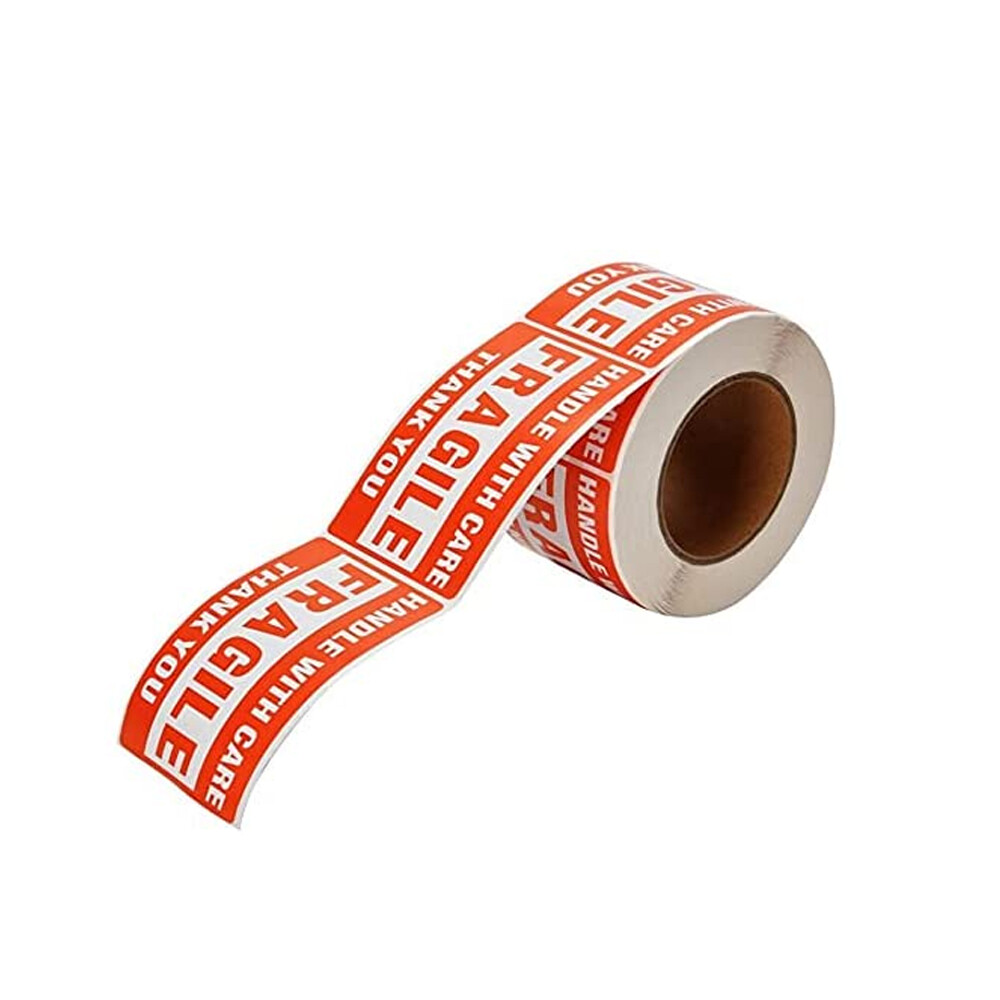 3″x5″ Fragile Handle with Care Thank You Shipping Labels Stickers 500 Per Roll