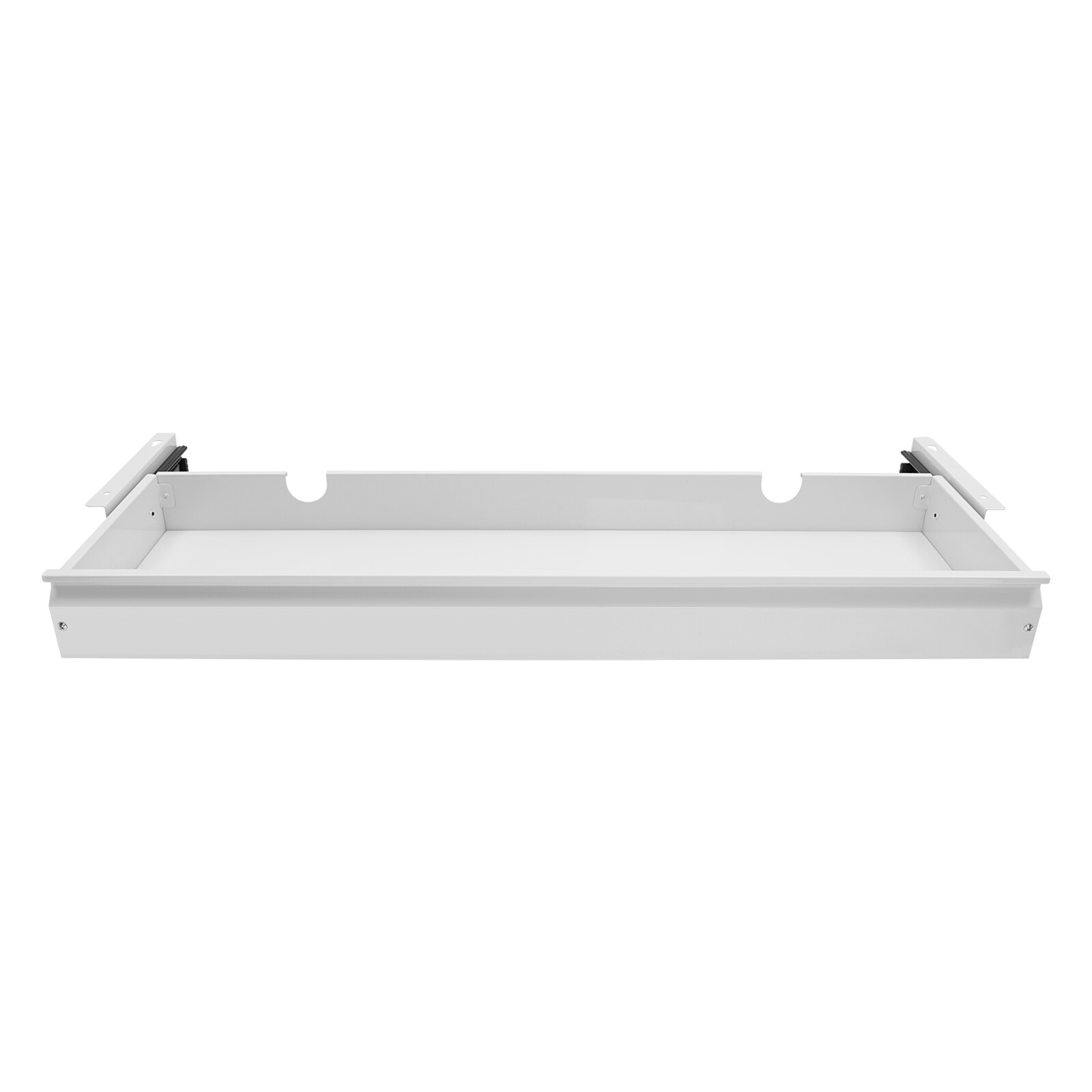 33in White Space Saver Sliding Under Desk Storage Drawer Pull-out Drawer White.