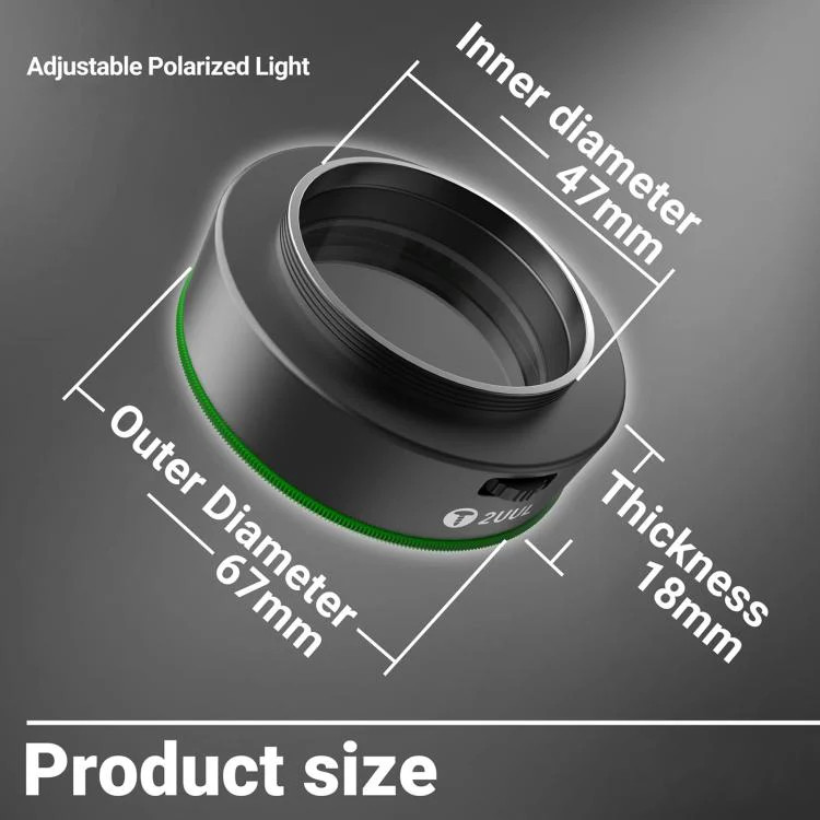 2UUL MS97 Dust-Proof / Oil Proof / Anti-Smoke Microscope Adjustable Polarized L
