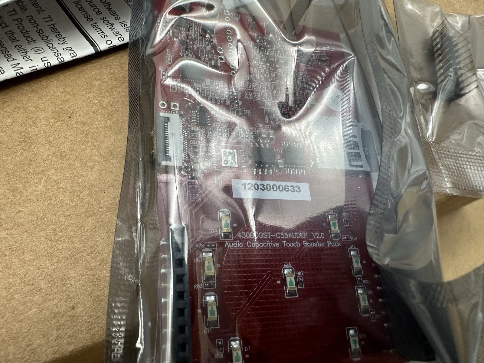 Ti C5000 Ultra Low Power DSP Audio Capacitive Touch Boosterpack Development Kit