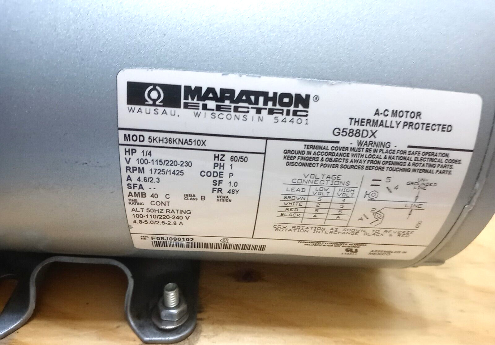 GAST 0523-103Q-G588DX VACUUM PUMP Same As Pictures