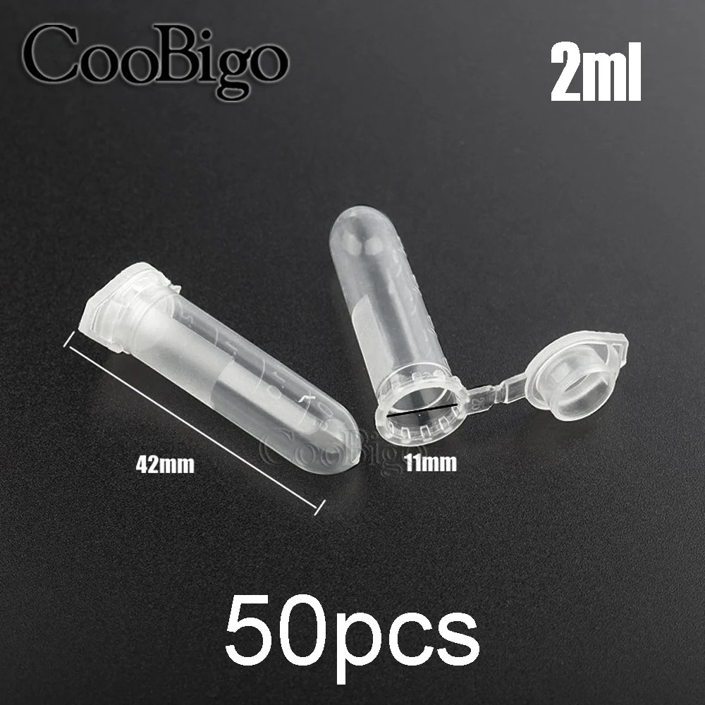 0.2-10ML Plastic Garden Seed Storage Bottles Centrifuge Tube Container with Cap