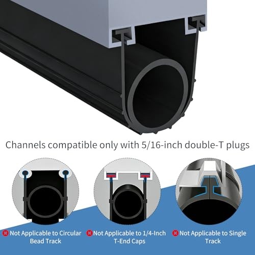 16.4 FT Universal Garage Door Bottom Seals, Weather Stripping Kit with U+O