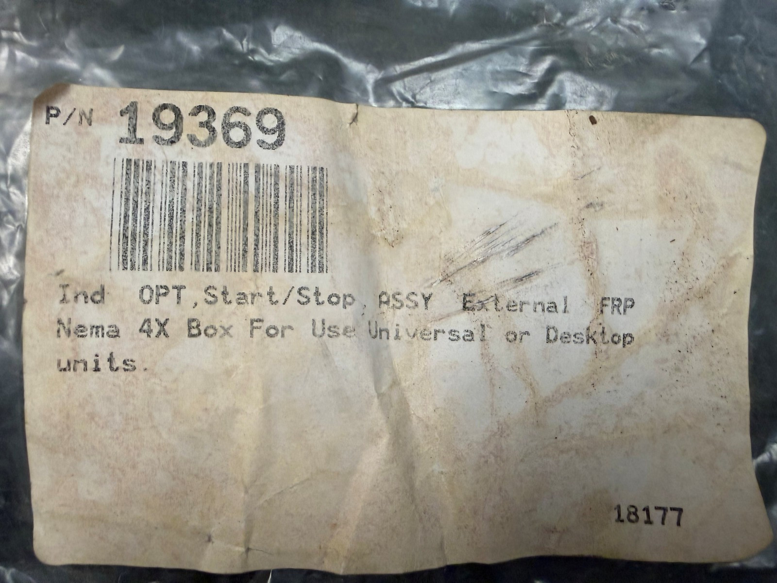 Rice Lake Weighing Systems PN: 19369