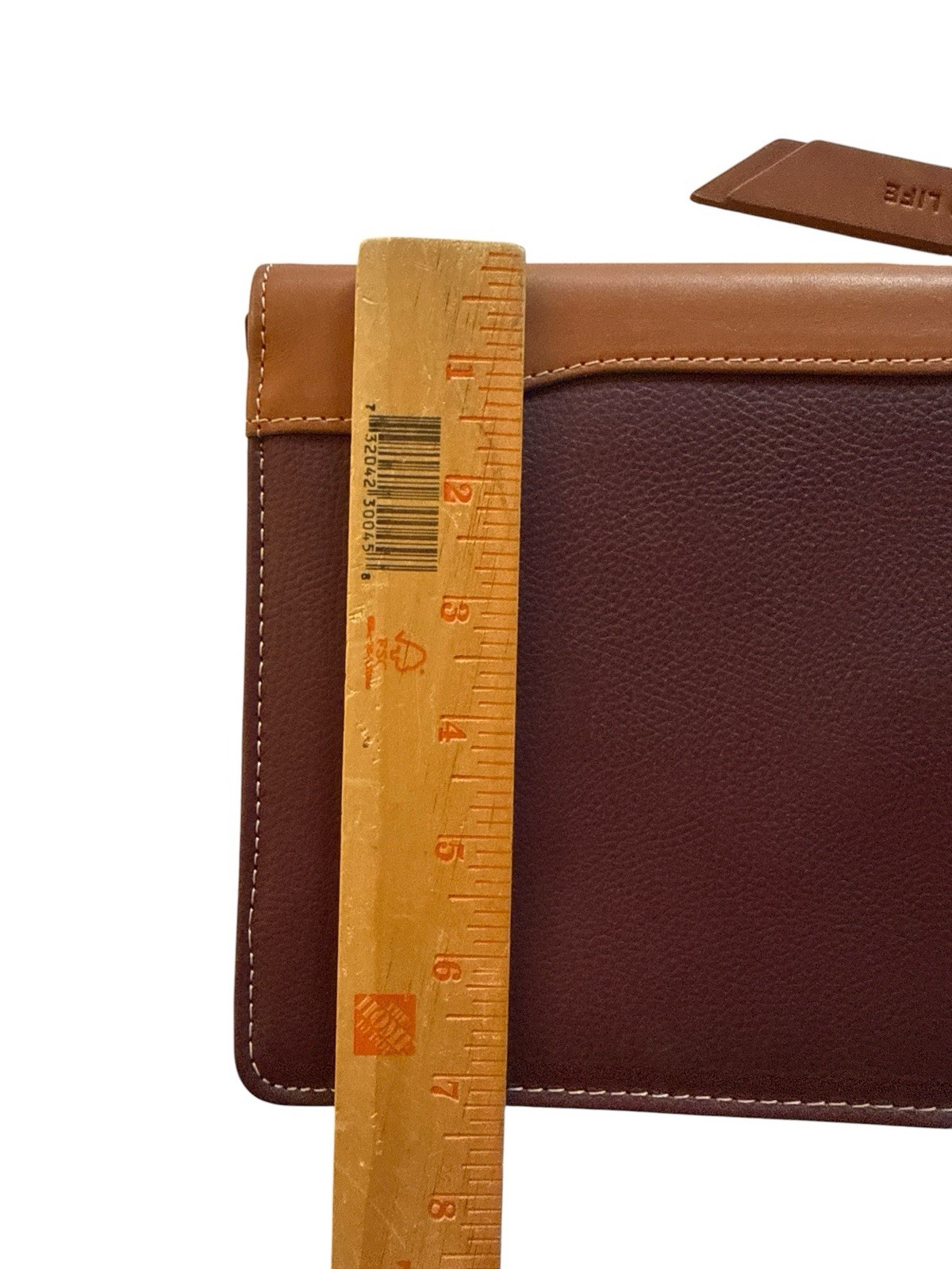 Franklin Quest Planner Binder Burgundy Brown Verona Leather Zip Around No Ring