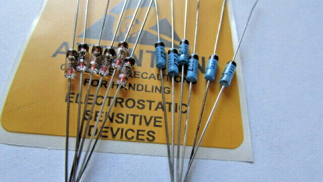 1N4381 ITT Germanium Gold Bonded Diodes Fast Switching (6 PIECES) USA, GERMANIUM