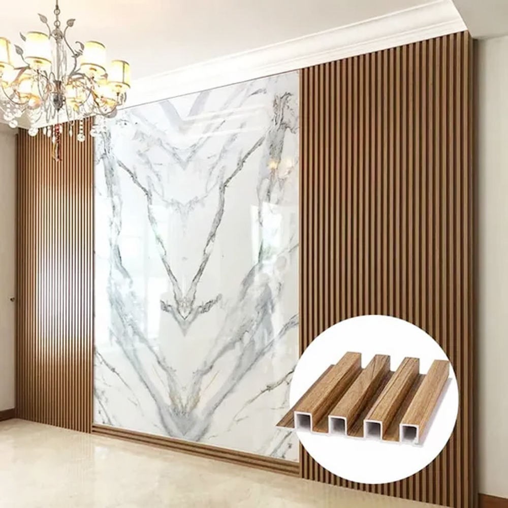 Multiple Style Paneles De Pared Indoor PVC Great Wall Panel Board Interior Wood