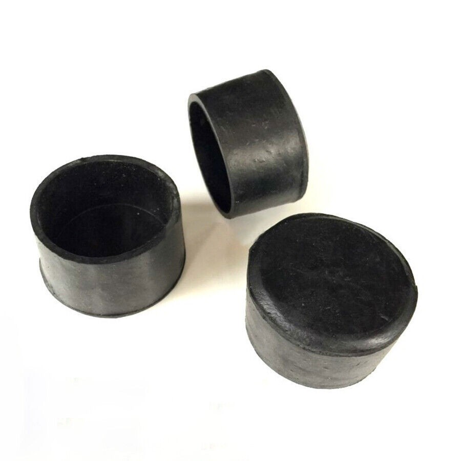 Rubber Chair Leg Caps for 10-45mm Pipes, Black – Non-Slip & Protection