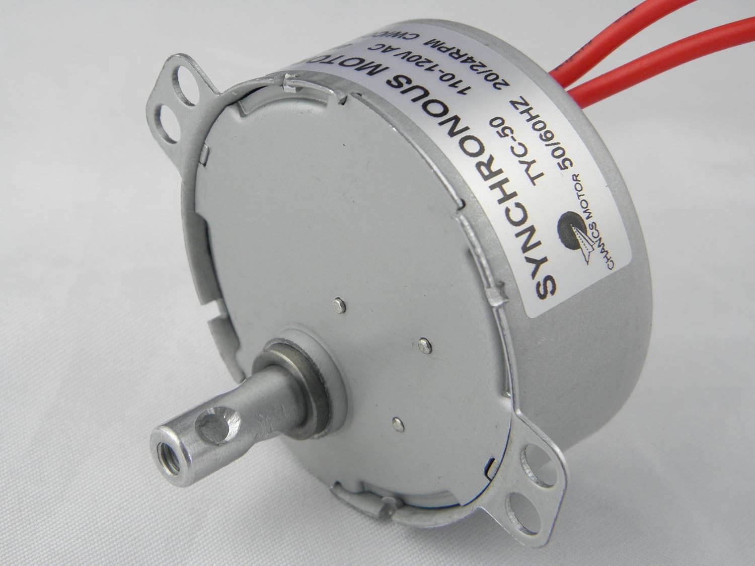 Compact 110V Synchronous Gear Motor 20-24 RPM for DIY Projects & School