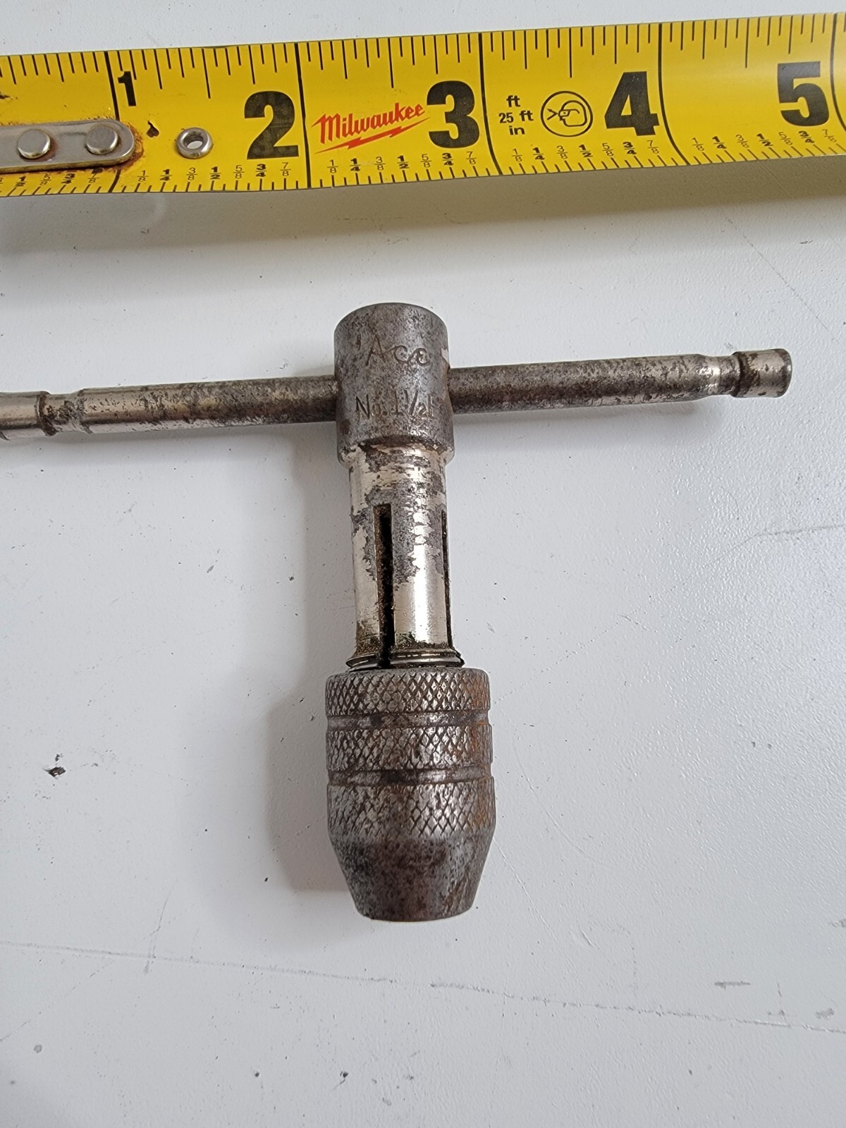 Ace Hand Tap No. 1 1/2 E Vintage Machining Tool Well Used