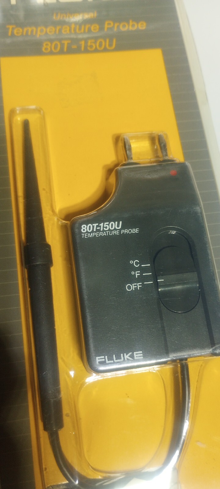 New Sealed FLUKE 80T-150 UNIVERSAL TEMPERATURE PROBE -50 to +150°C -58 to +302°F