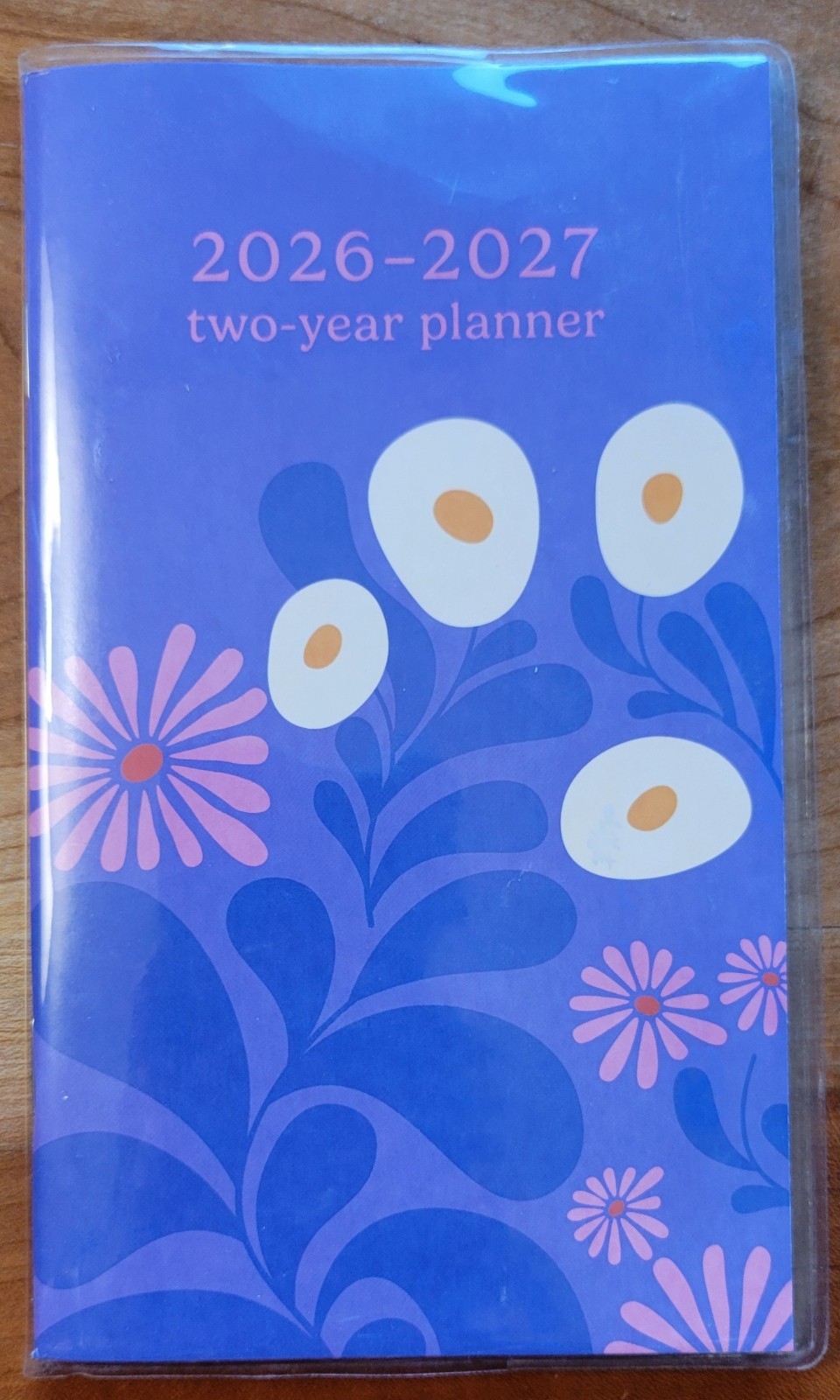 2026-2027 Two Year Pocket Planner In Plastic Cover New Flowers, Psalms Cats etc.