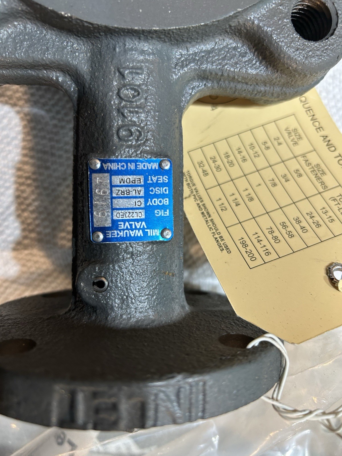Milwaukee Valve Cl223e 3 Butterfly Valve, Lug, 3 In, Ci, Epdm Liner