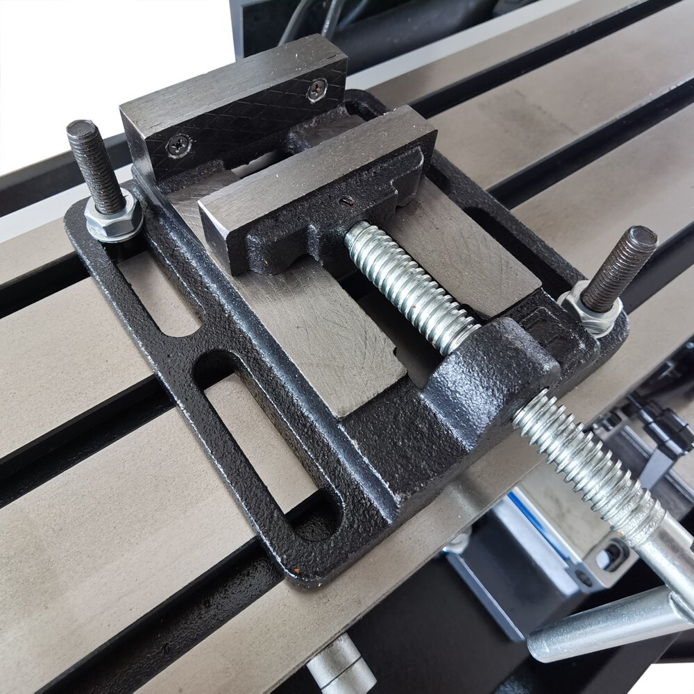 Benchtop Mill/Drill Machine with Grating Ruler Axis X Power Feed 110V R8 1100W