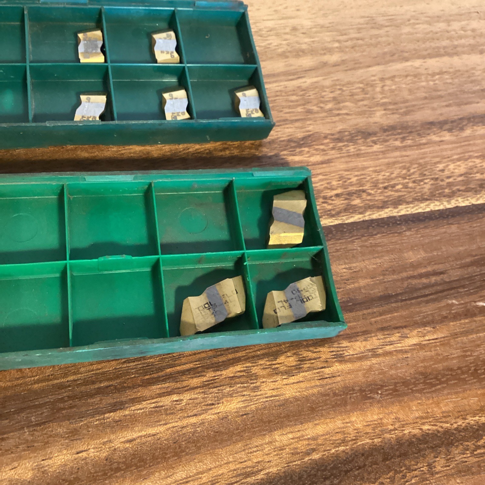 Lot of 22 ToolFlo Carbide Inserts Various Styles/Sizes (As Shown)