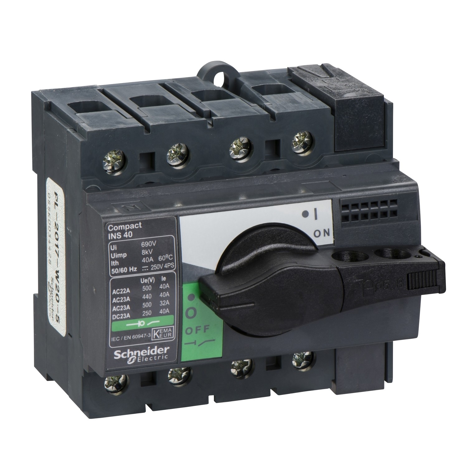 Schneider 28901 ISOLATOR SW 40A 4P INS40