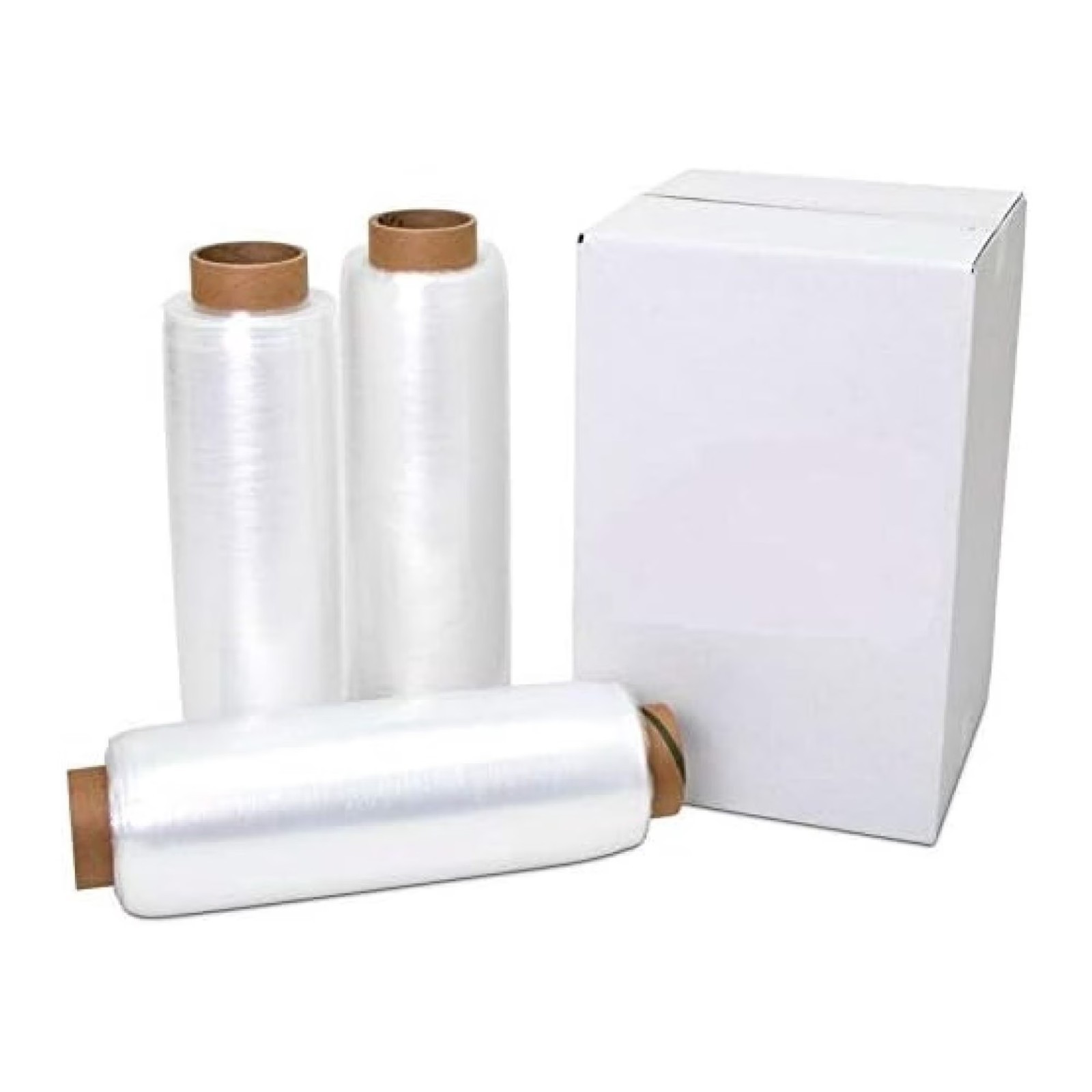 18″ x 1500′ 80 Gauge Pre-Stretched Stretch Wrap Film 4 Rolls Clear Pallet Wrap