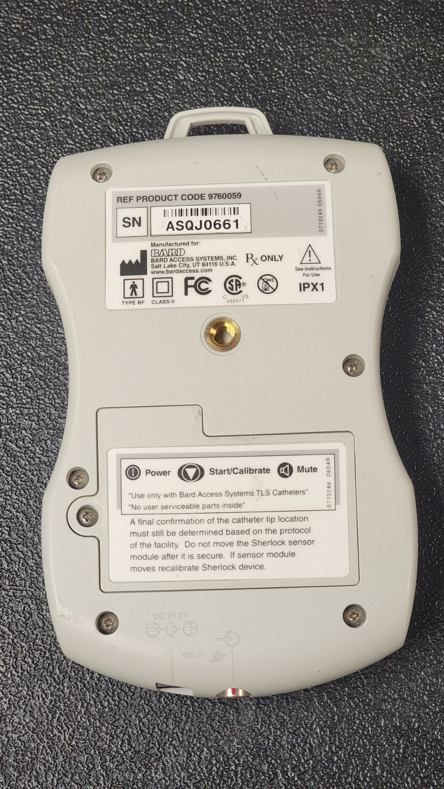 Bard #9760059 Sherlock Sensor Transducer and Probe 01830 as shown in Pics I ASIS