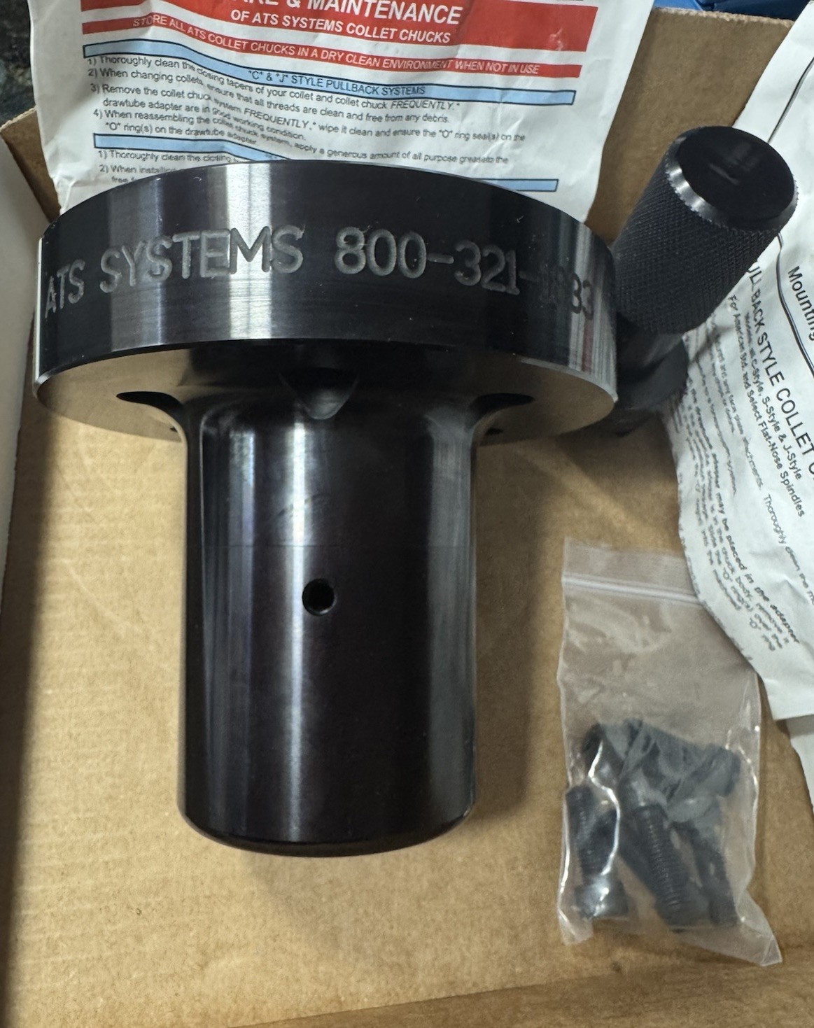 New ATS 30140-B175 Hardinge Collets Nose Chuck ,3J /16C Collet Face Wrench