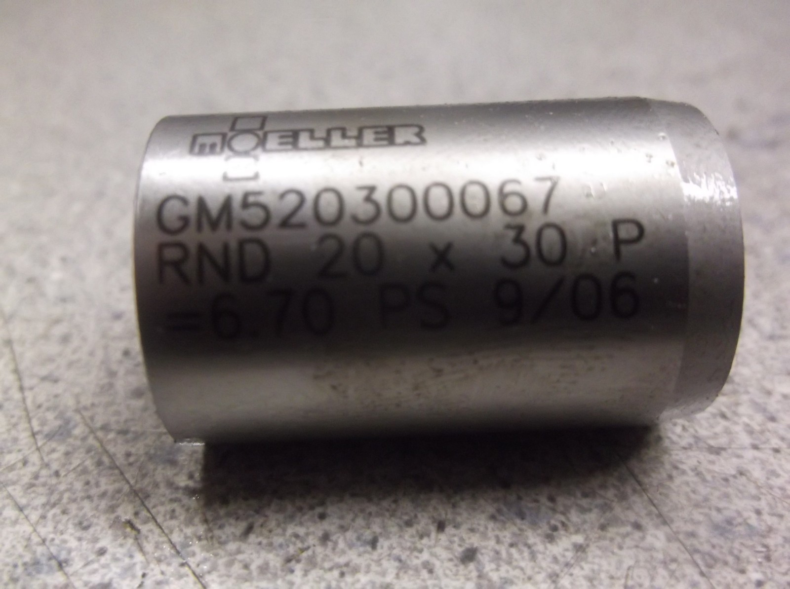 Moeller Tool & Die Cutter Punch GM520300067 RND 20×30 P=6.70 PS 9/06