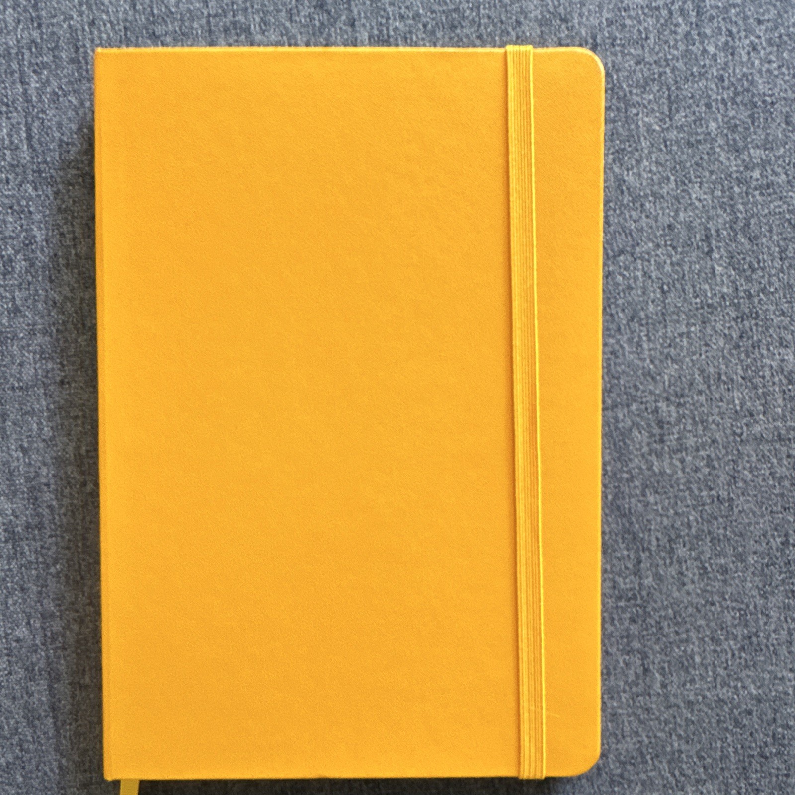 Paperage Yellow Hardcover Blank Journal Notebook w/ Elastic Band