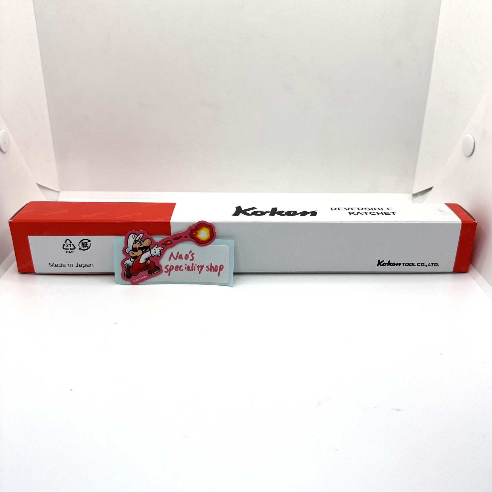 Ko-ken Koken 3726Z-280 Z-EAL Flex Head Long Ratchet Handle 3/8″ Drive 280mm New