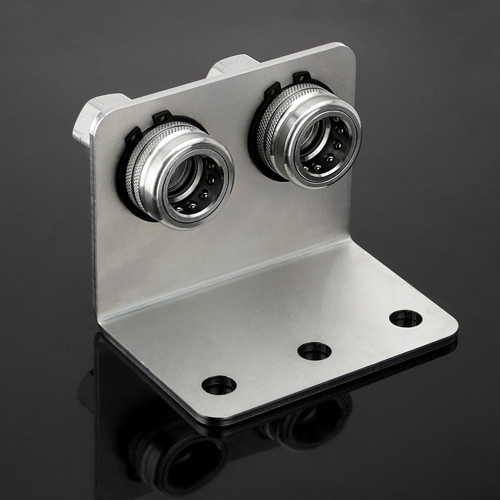 Hydraulic Quick Release Coupling, 1/2» NPT Double Break-away Bracket Set