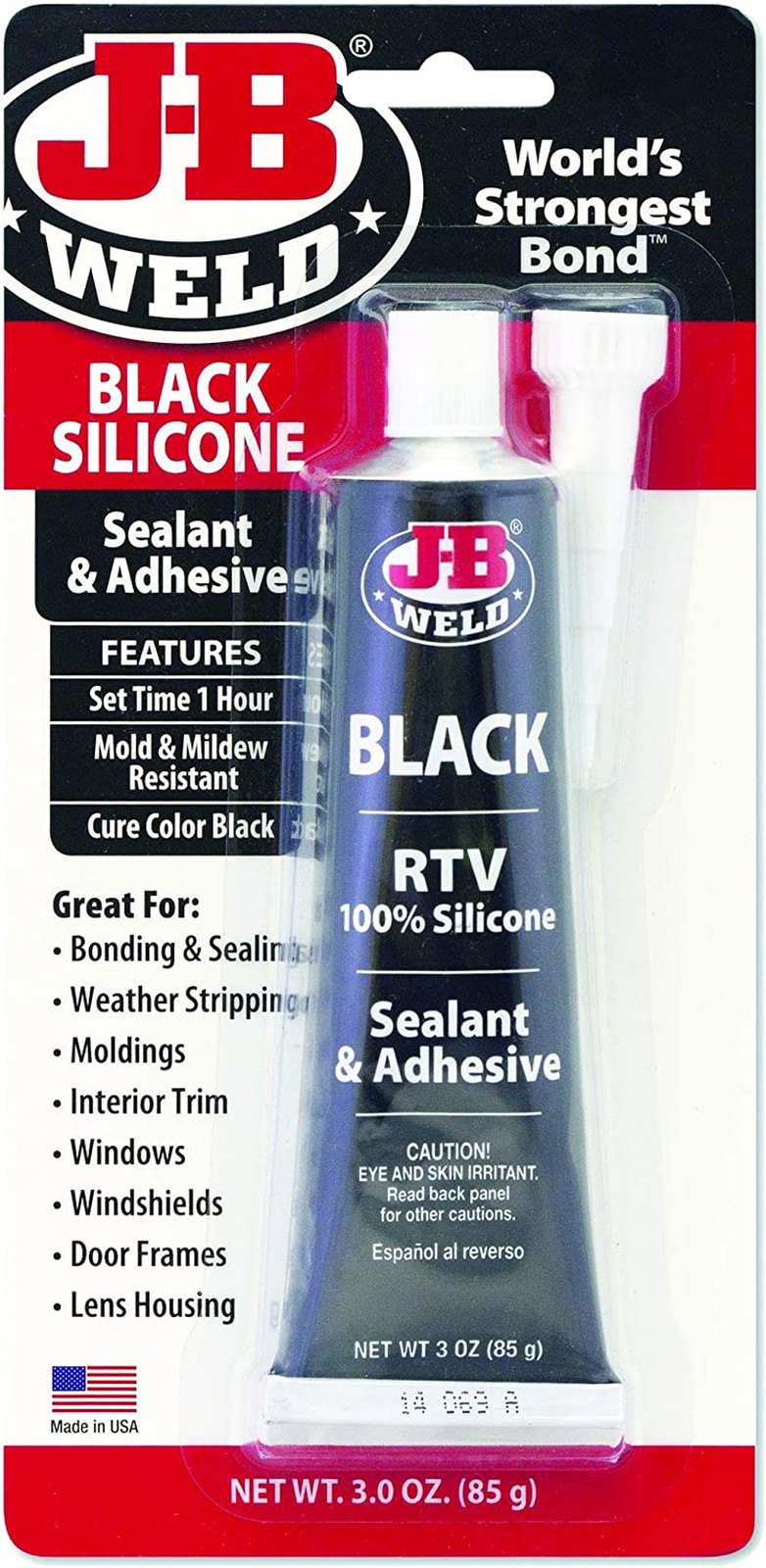 31319 Black RTV Silicone Sealant and Adhesive – 3 Oz.