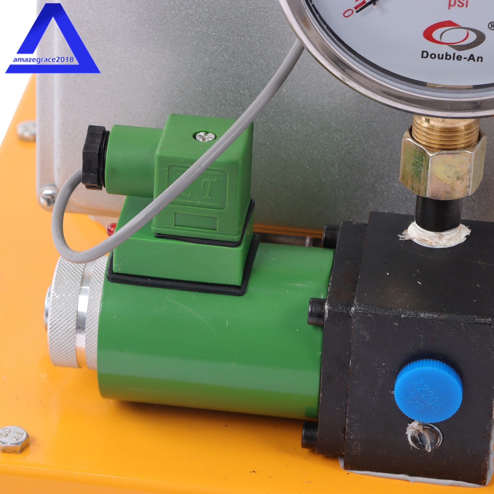 Electric Hydraulic Pump Single Acting Oil Pump 10000 PSI 750W 8L Solenoid Valve