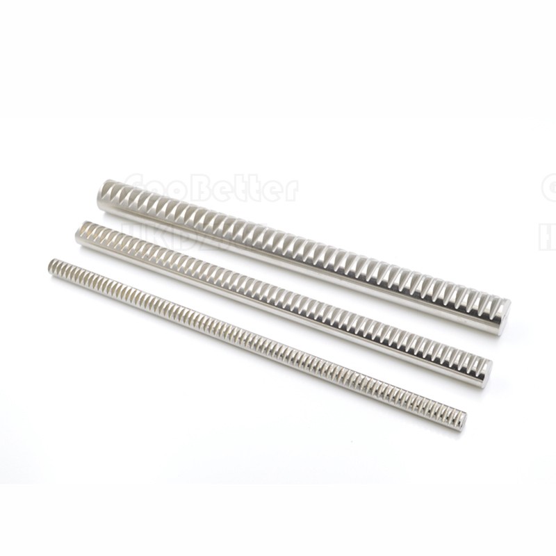 Round Gear Racks 0.5 – 2 Module 300 mm For CNC Router Linear Motion A2 Stainless