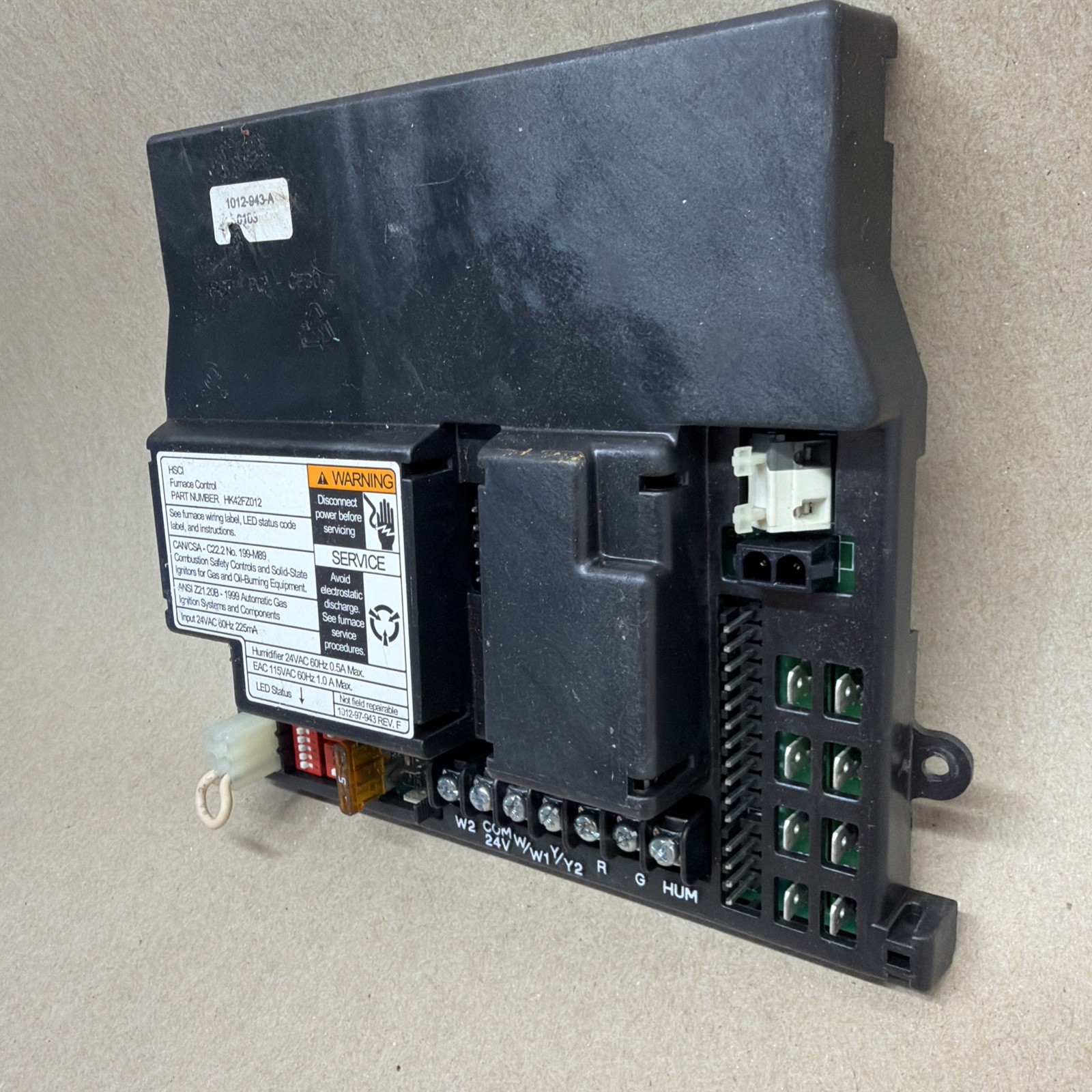 TESTED✅ Carrier Bryant HK42FZ012 1012-943-A Furnace Control Circuit Board