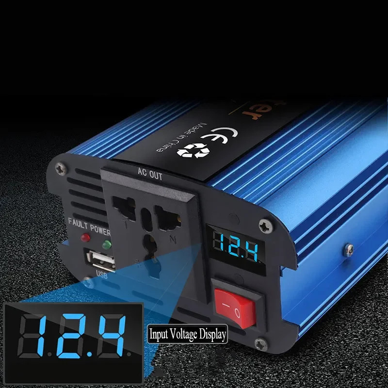 Car Power Inverter DC 12V 24V 36V 48V 60V to AC 220V 500-2600W Durable Converter