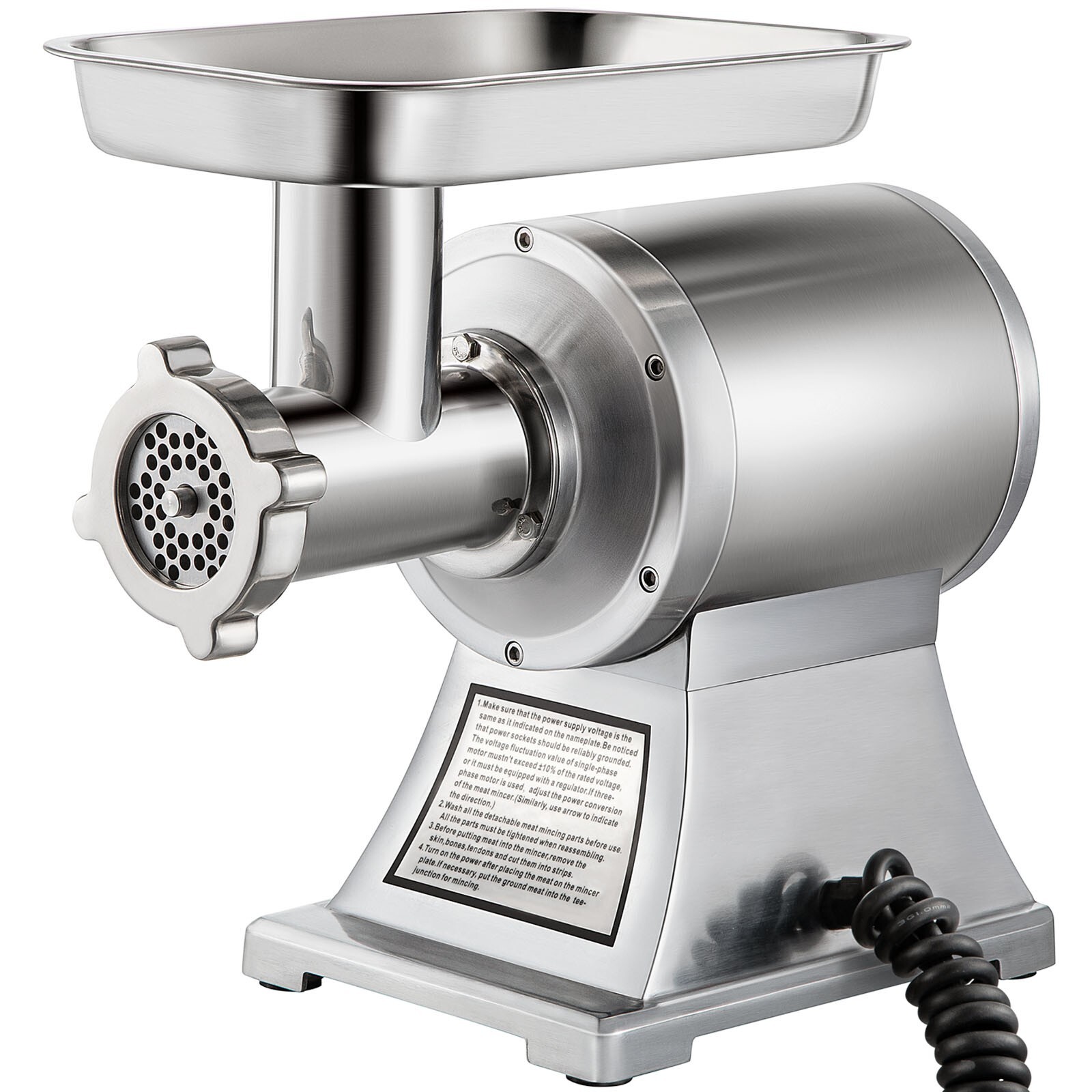 550lbs/H Electric Meat Grinder Mincer 1.5HP Commercial Sausage Stuffer Filler