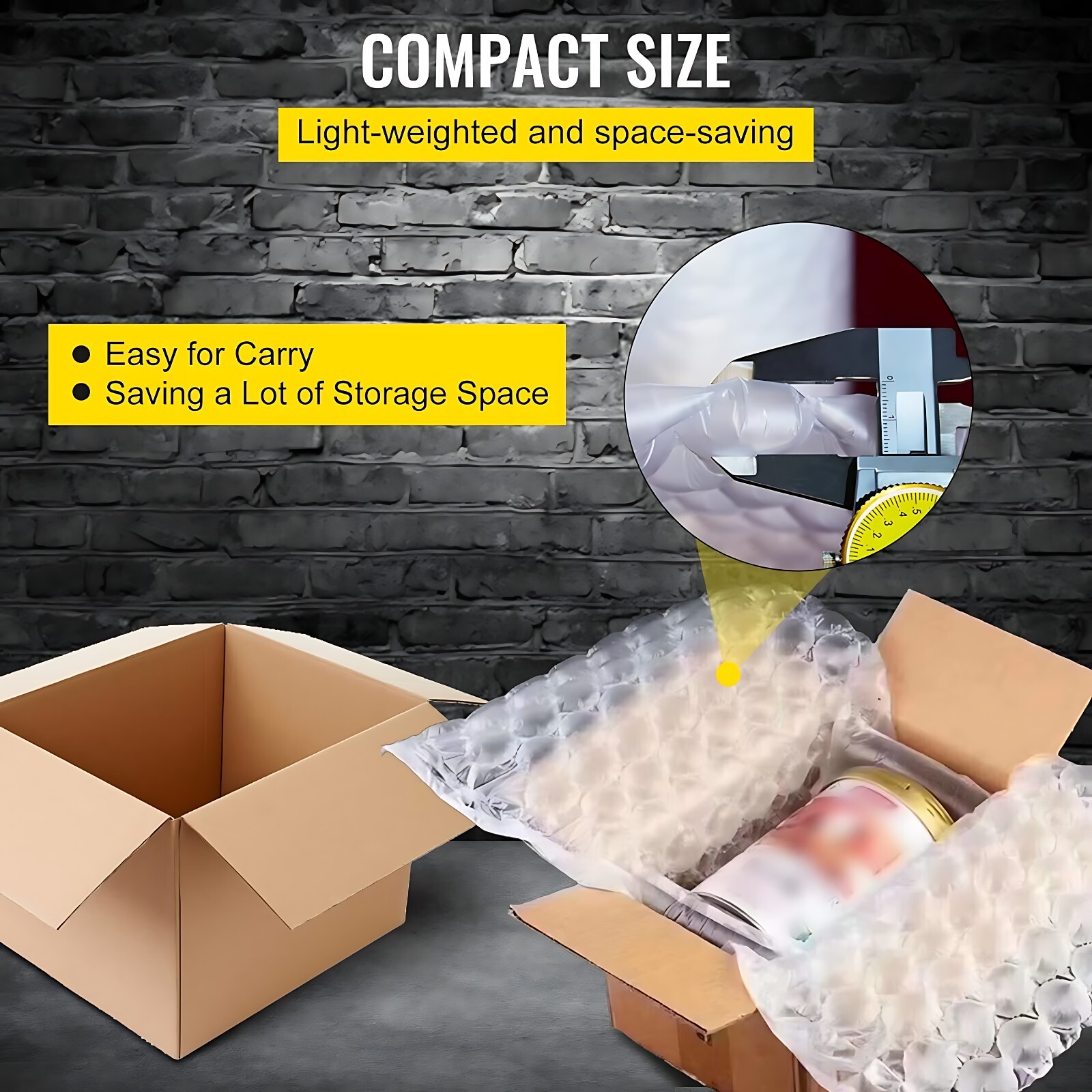 Bubble Protector Wrap 16 x 13 inch, 985 ft Air Cushion Roll Pillow Bags Film