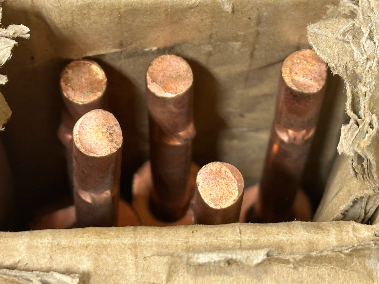 5 NEW Pointed End Ground Rod: 5/8 In Dia, x 4 Ft Copper Bonded Radio shack