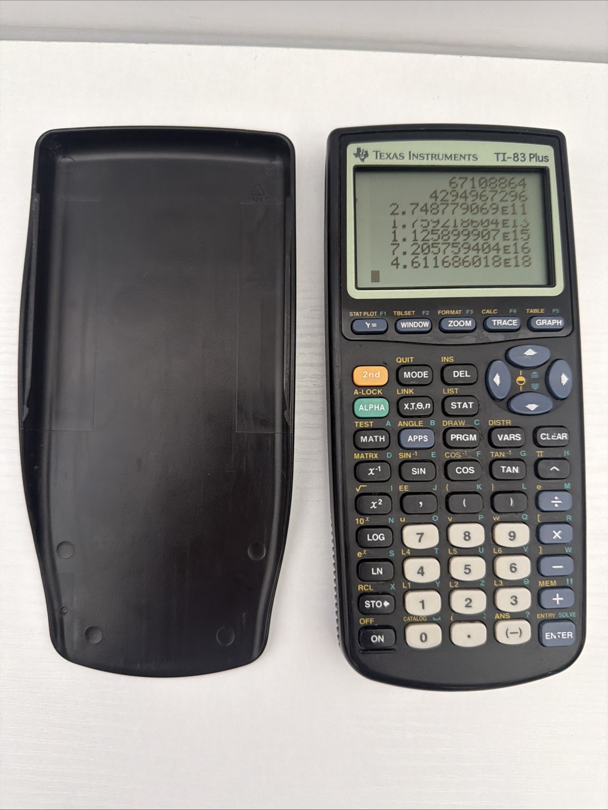 Texas Instruments TI-83 Plus Graphing Calculator with Slip Cover – Black Tested