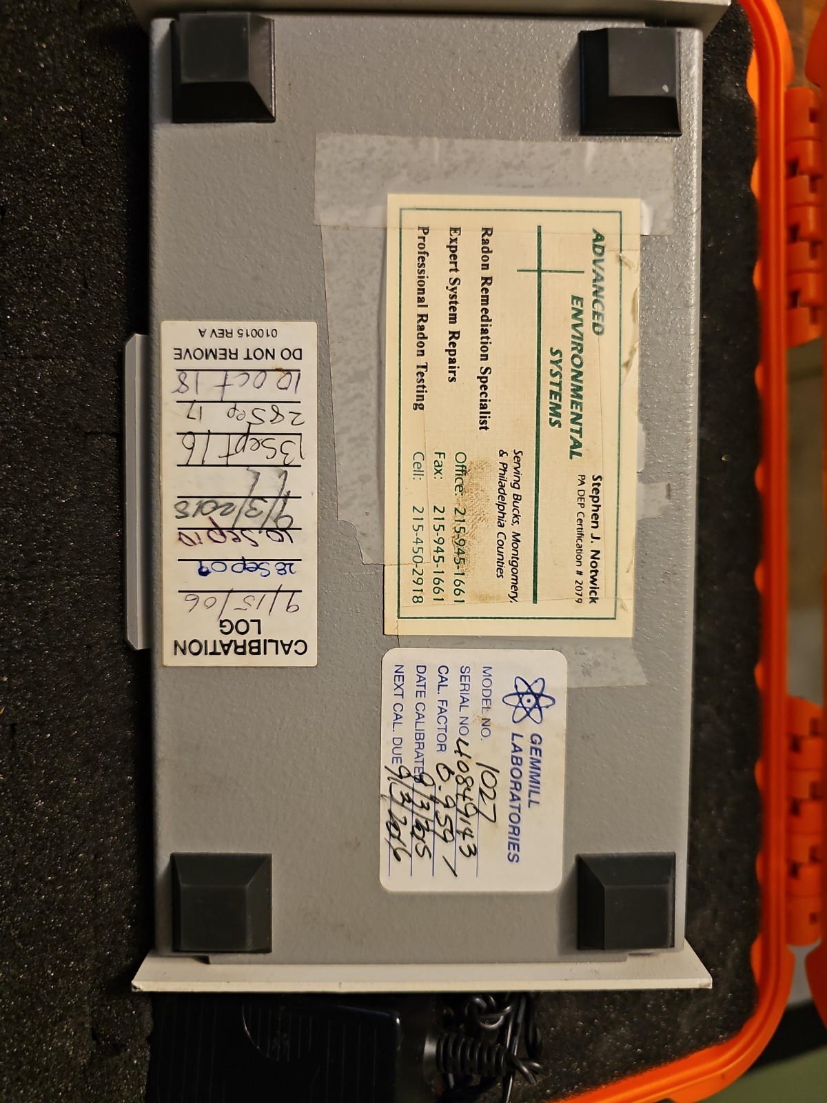 Sun Nuclear Professional Continuous Radon Monitor Model 1027