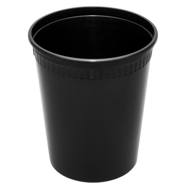 Karat 32 oz Black PP Injection Molded Round Deli Containers with Lids – 240 Set