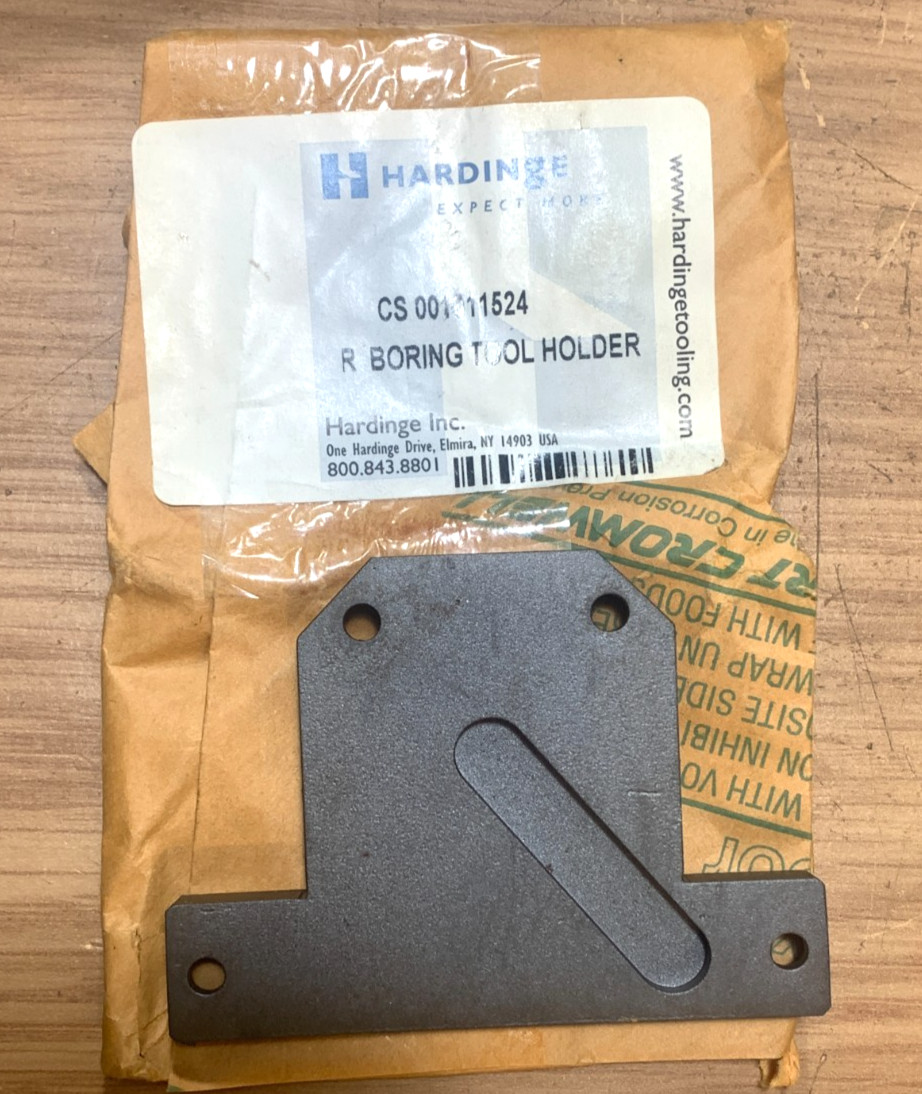 Hardinge Conquest Lathe Boring Tool Holder backplate R CS 001011524 NEW SURPLUS